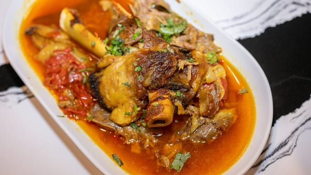 Lamb shank.