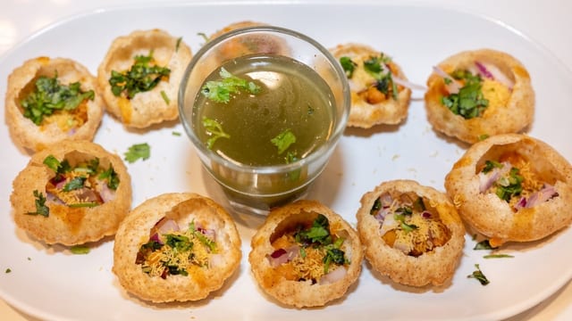 29. Pani puri.